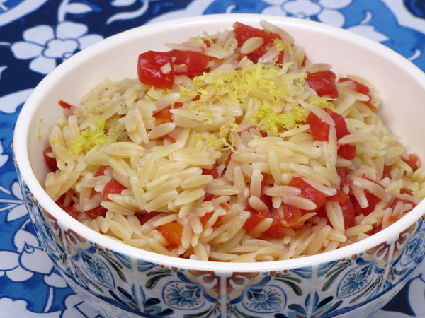 Tomatoes and Orzo