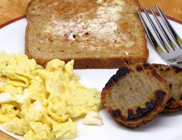 Eggs and Sausage Breakfast