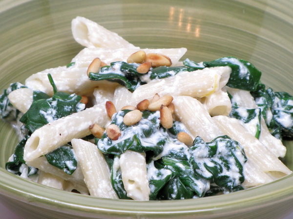 Penne with Spinach