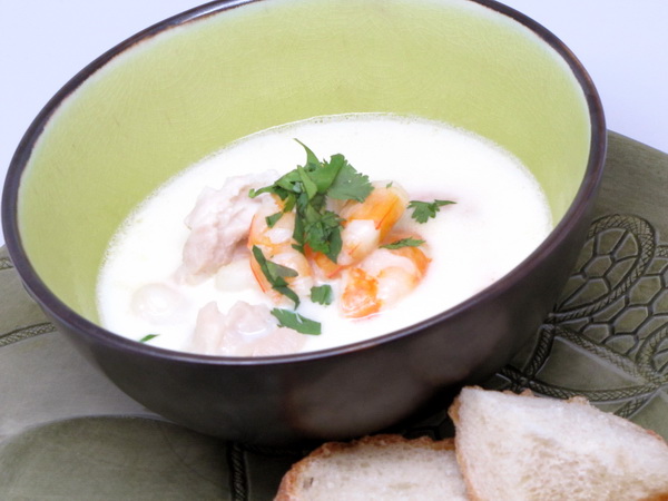 Garlic Seafood Soup