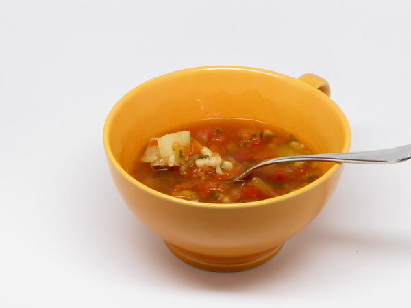 Spicy Tomato and White Bean Soup