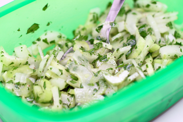 Celery and Cuc Salad